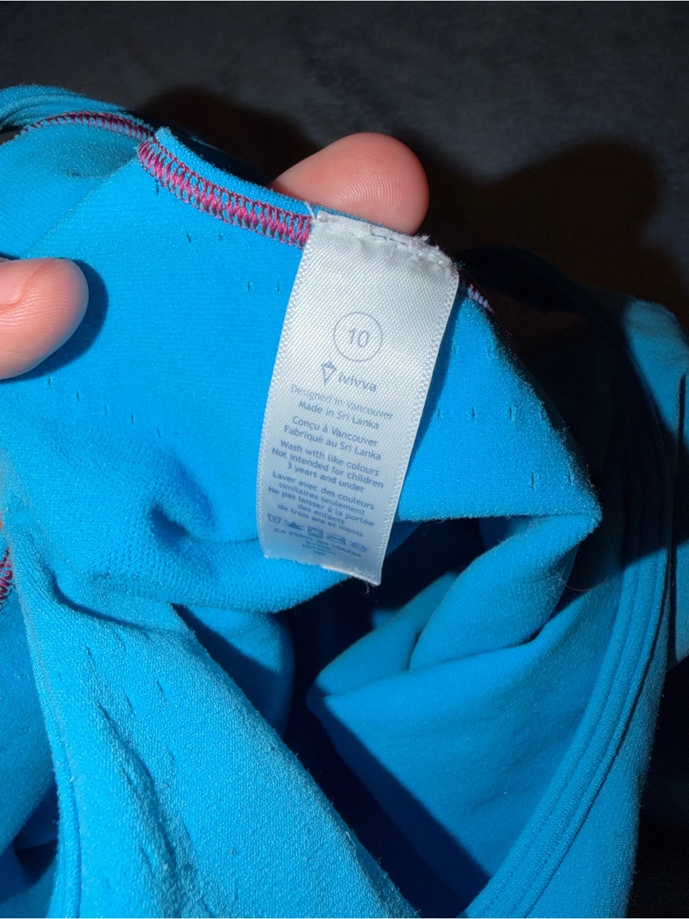 Ivivva Bright Blue Racerback Tank Top - Picture 4 of 4